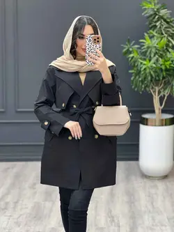 بارانی ژیله مثلثی کد 3512 شیک و خاص در مجموعه انلاین ونوس مد