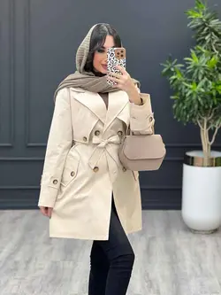 بارانی ژیله مثلثی کد 3512 شیک و خاص در مجموعه انلاین ونوس مد