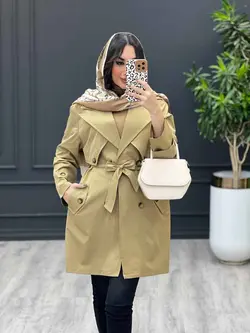 بارانی ژیله مثلثی کد 3512 شیک و خاص در مجموعه انلاین ونوس مد