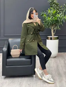 بارانی ژیله مثلثی کد 3512 شیک و خاص در مجموعه انلاین ونوس مد