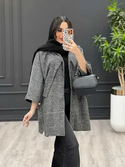 پالتو خفاشی بغل دکمه کد 3001 | فروشگاه اینترنتی ونوس مد