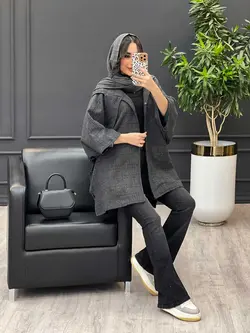 پالتو خفاشی بغل دکمه کد 3001 | فروشگاه اینترنتی ونوس مد