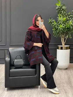 پالتو خفاشی بغل دکمه کد 3001 | فروشگاه اینترنتی ونوس مد