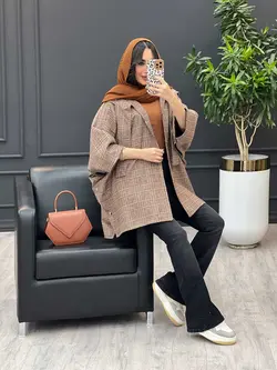 پالتو خفاشی بغل دکمه کد 3001 | فروشگاه اینترنتی ونوس مد