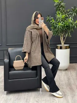 پالتو خفاشی بغل دکمه کد 3001 | فروشگاه اینترنتی ونوس مد