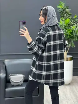 شکت چهارخونه سرجیب دکمه دار کد 3567 | فروشگاه اینترنتی ونوس مد