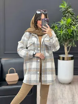 شکت چهارخونه سرجیب دکمه دار کد 3567 | فروشگاه اینترنتی ونوس مد