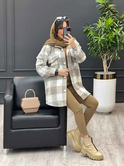 شکت چهارخونه سرجیب دکمه دار کد 3567 | فروشگاه اینترنتی ونوس مد