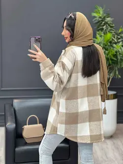 شکت چهارخونه سرجیب دکمه دار کد 3567 | فروشگاه اینترنتی ونوس مد