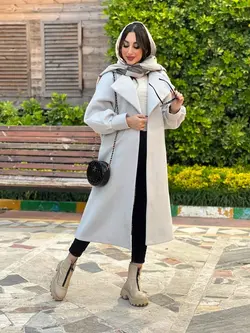 پالتو یقه آمریکایی آستین پیله کد 3837 شیک و خاص در ونوس مد