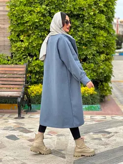 پالتو یقه آمریکایی آستین پیله کد 3837 شیک و خاص در ونوس مد