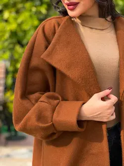 پالتو یقه آمریکایی آستین پیله کد 3837 شیک و خاص در ونوس مد