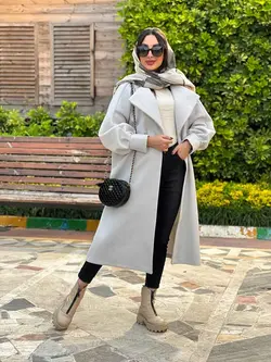 پالتو یقه آمریکایی آستین پیله کد 3837 شیک و خاص در ونوس مد