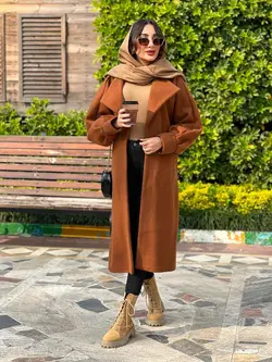 پالتو یقه آمریکایی آستین پیله کد 3837 شیک و خاص در ونوس مد