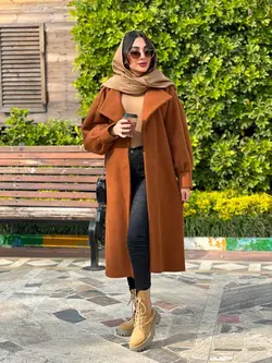 پالتو یقه آمریکایی آستین پیله کد 3837 شیک و خاص در ونوس مد