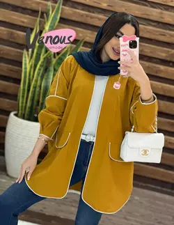 خرید اینترنتی مانتو کتی پانچ مغزی دوزی کد1341فروشگاه ونوس مد