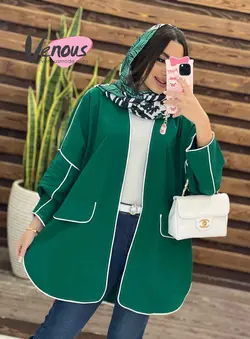 خرید اینترنتی مانتو کتی پانچ مغزی دوزی کد1341فروشگاه ونوس مد