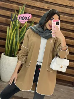 خرید اینترنتی مانتو کتی پانچ مغزی دوزی کد1341فروشگاه ونوس مد