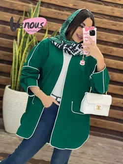 خرید اینترنتی مانتو کتی پانچ مغزی دوزی کد1341فروشگاه ونوس مد