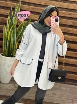 خرید اینترنتی مانتو کتی پانچ مغزی دوزی کد1341فروشگاه ونوس مد