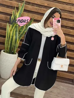 خرید اینترنتی مانتو کتی پانچ مغزی دوزی کد1341فروشگاه ونوس مد