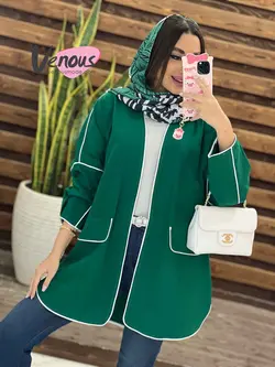 خرید اینترنتی مانتو کتی پانچ مغزی دوزی کد1341فروشگاه ونوس مد