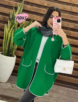 خرید اینترنتی مانتو کتی پانچ مغزی دوزی کد1341فروشگاه ونوس مد