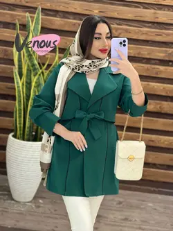 مانتو ژیله دار مغزی دوزی کد 1315 شیک و خاص با مجموعه ونوس مد