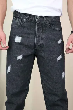 شلوار مام فیت طوسی تیره BERSHKA کد 679  فروشگاه ونوس مد