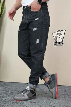 شلوار مام فیت طوسی تیره BERSHKA کد 679  فروشگاه ونوس مد