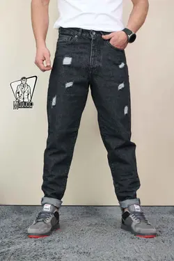 شلوار مام فیت طوسی تیره BERSHKA کد 679  فروشگاه ونوس مد