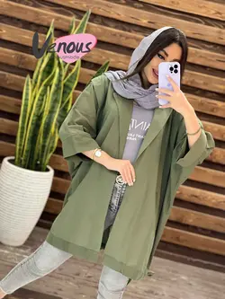 خرید اینترنتی و حضوری مانتو لنین پایین گت کد 1285 در ونوس مد