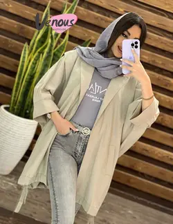خرید اینترنتی و حضوری مانتو لنین پایین گت کد 1285 در ونوس مد