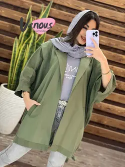 خرید اینترنتی و حضوری مانتو لنین پایین گت کد 1285 در ونوس مد