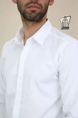 پیراهن سفید مردانه FERRAGAMA کد 673 درفروشگاه انلاین ونوس مد