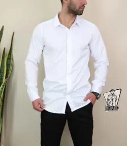 پیراهن سفید مردانه FERRAGAMA کد 673 درفروشگاه انلاین ونوس مد