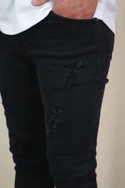 شلوار جین ذغالی زاپ دار کد 668 در مجموعه اینترنتی ونوس مد