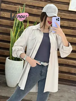 خرید اینترنتی و حضوری مانتو الیزه کد 1253 در مجموعه ونوس مد