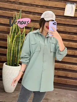 خرید اینترنتی و حضوری مانتو الیزه کد 1253 در مجموعه ونوس مد