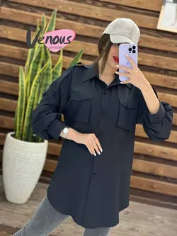 خرید اینترنتی و حضوری مانتو الیزه کد 1253 در مجموعه ونوس مد