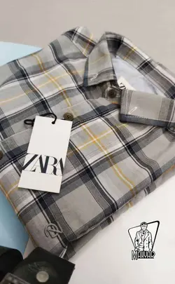 پیراهن چهارخونه مردانه ZARA کد 664 انلاین و حضوری در ونوس مد