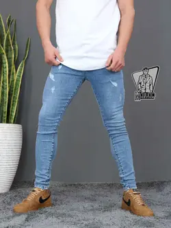 شلوار جین آبی روشن BERSHKA کد 653 در مجموعه اینترنتی ونوس مد