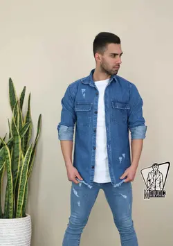پیراهن جین زاپ دار ATA کد 652 در فروشگاه انلاین ونوس مد