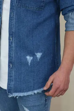 پیراهن جین زاپ دار ATA کد 652 در فروشگاه انلاین ونوس مد