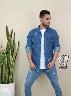 پیراهن جین زاپ دار ATA کد 652 در فروشگاه انلاین ونوس مد
