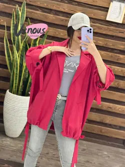 خرید اینترنتی مانتو پانچ آستین حلقه کد 1237 فروشگاه ونوس مد