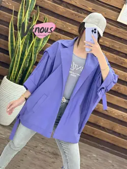 خرید اینترنتی مانتو پانچ آستین حلقه کد 1237 فروشگاه ونوس مد