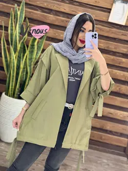 خرید اینترنتی مانتو پانچ آستین حلقه کد 1237 فروشگاه ونوس مد