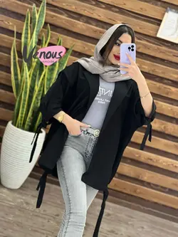 خرید اینترنتی مانتو پانچ آستین حلقه کد 1237 فروشگاه ونوس مد