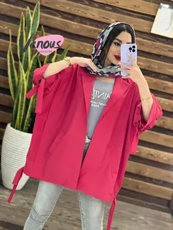 خرید اینترنتی مانتو پانچ آستین حلقه کد 1237 فروشگاه ونوس مد